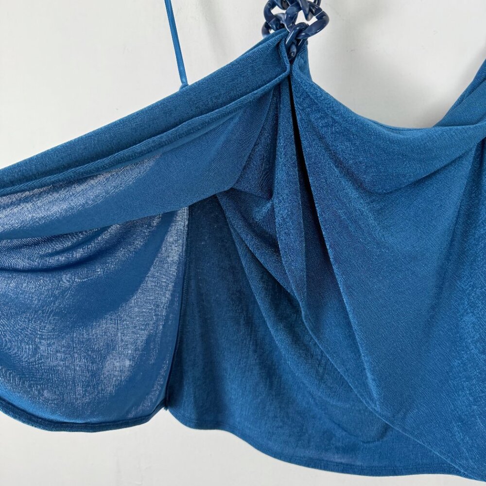 NWT Boston Proper Halter Tank Pull On Pants 2 Piece Set Blue Size Medium M NEW - Picture 12 of 16